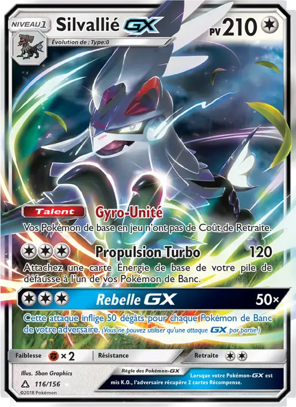 Carte Pokémon Silvallié GX #116 — Ultra-Prisme