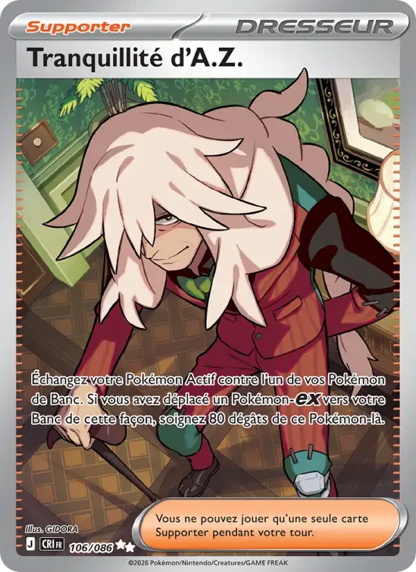 Carte Pokémon Tranquillité d'A.Z. #106 — Chaos Ascendant