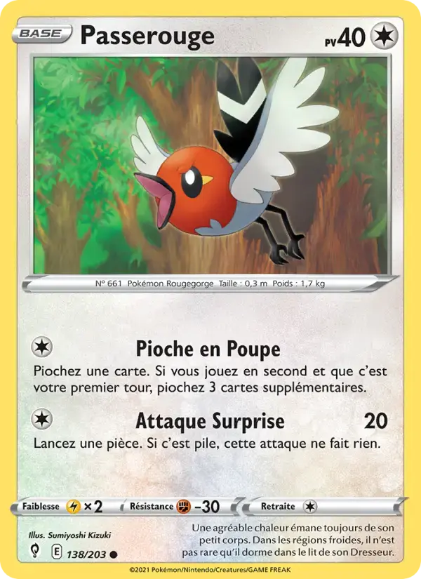 Carte Pokémon Passerouge #138 — Évolution Céleste