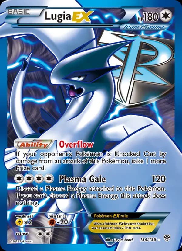 Lugia-EX #134 — Plasma Storm