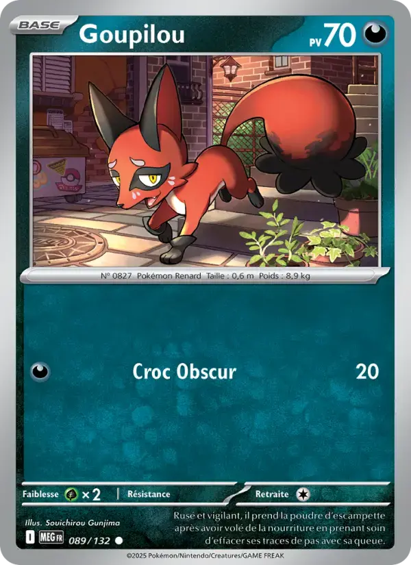 Carte Pokémon Goupilou #089 — Méga-Évolution