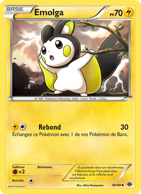 Carte Pokémon Emolga #49 — Destinées Futures