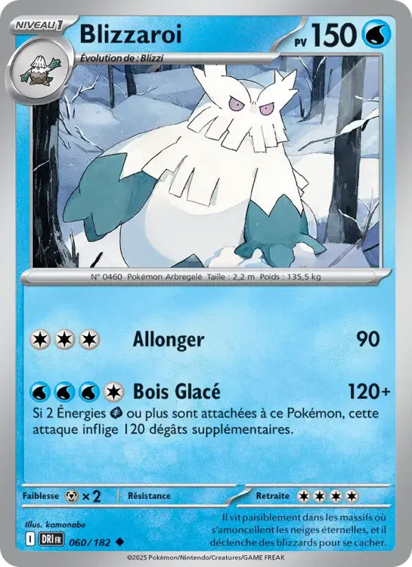 Carte Pokémon Blizzaroi #060 — Rivalités Destinées