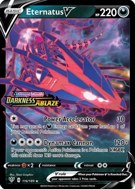 Carte Pokémon Éthernatos-V #116/189 — Jumbo