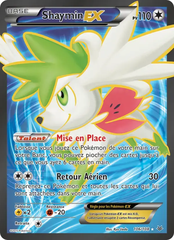 Carte Pokémon Shaymin EX #106 — Ciel Rugissant