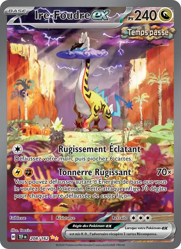 Carte Pokémon Ire-Foudre-ex #208 — Forces Temporelles