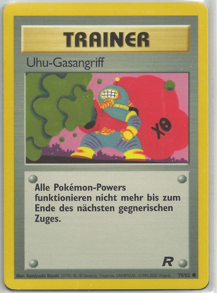 Carte Pokémon Attaque au gaz gluant #78 — Team Rocket