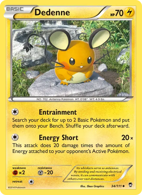Dedenne #34 — Furious Fists