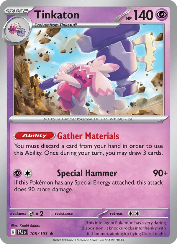 Carte Pokémon Forgelina #105 — Évolutions à Paldea