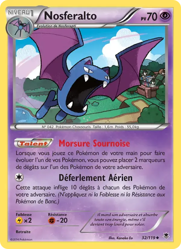 Carte Pokémon Nosferalto #32 — Vigueur Spectrale