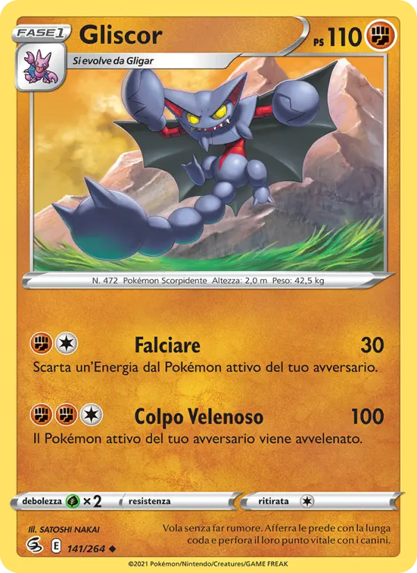 Carte Pokémon Scorvol #141 — Poing de Fusion