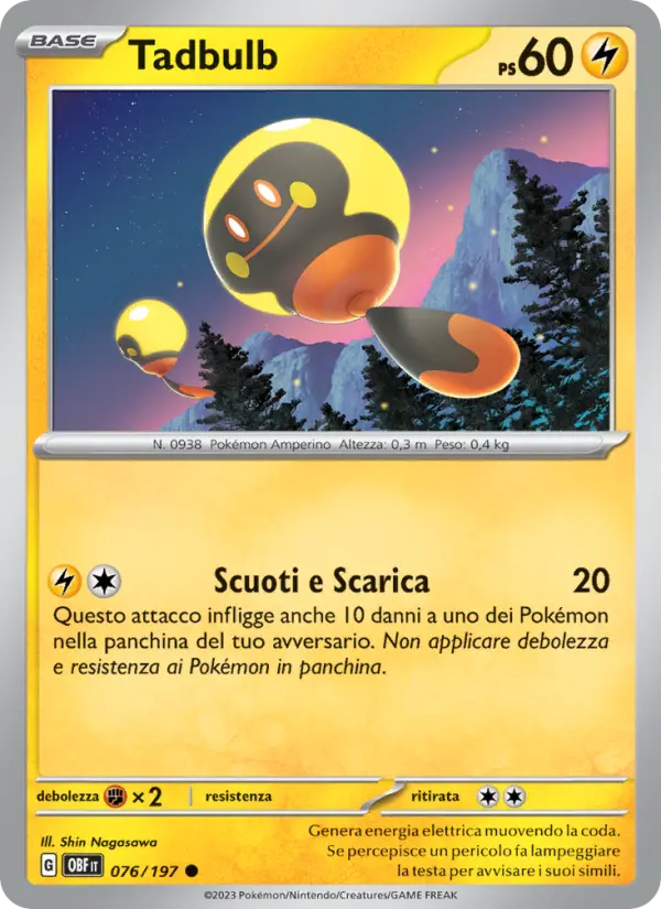 Carte Pokémon Têtampoule #076 — Flammes Obsidiennes