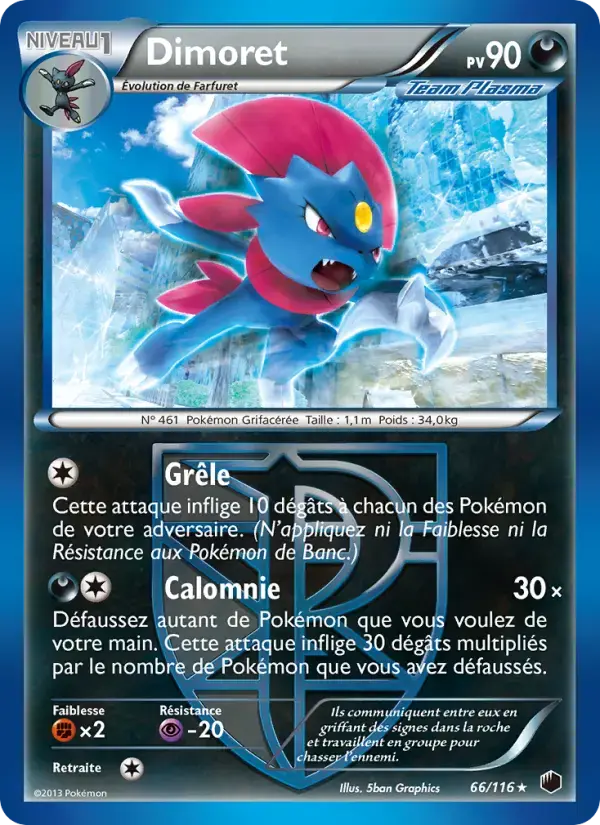 Carte Pokémon Dimoret #66 — Glaciation Plasma