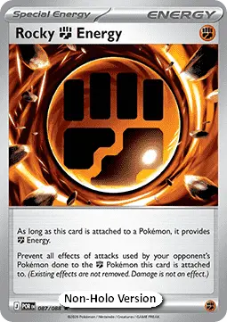 Carte Pokémon Énergie Fighting Rocheuse #087 Non Holo — Équilibre Parfait