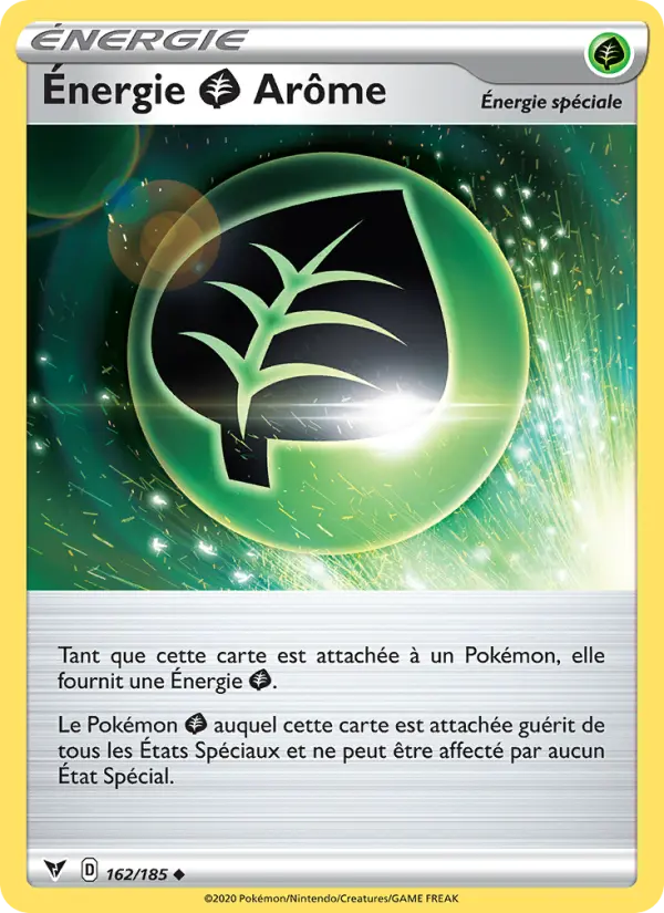 Carte Pokémon Énergie Grass Arôme #162 — Voltage Éclatant