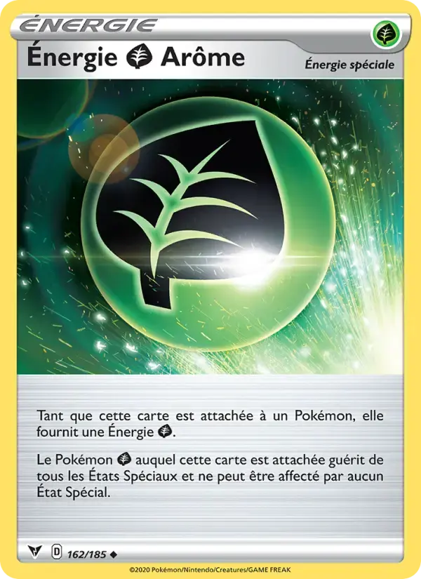 Carte Pokémon Énergie Grass Arôme #162 — Voltage Éclatant