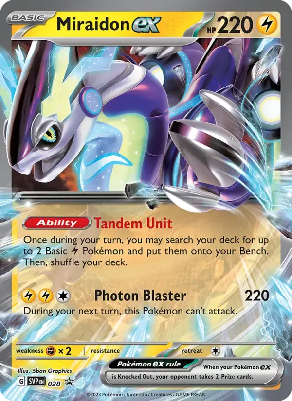 Miraidon ex #028 — Scarlet & Violet Promos