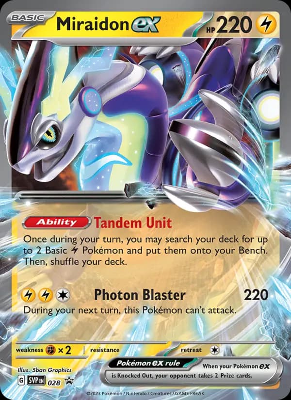 Miraidon ex #028 — Scarlet & Violet Promos