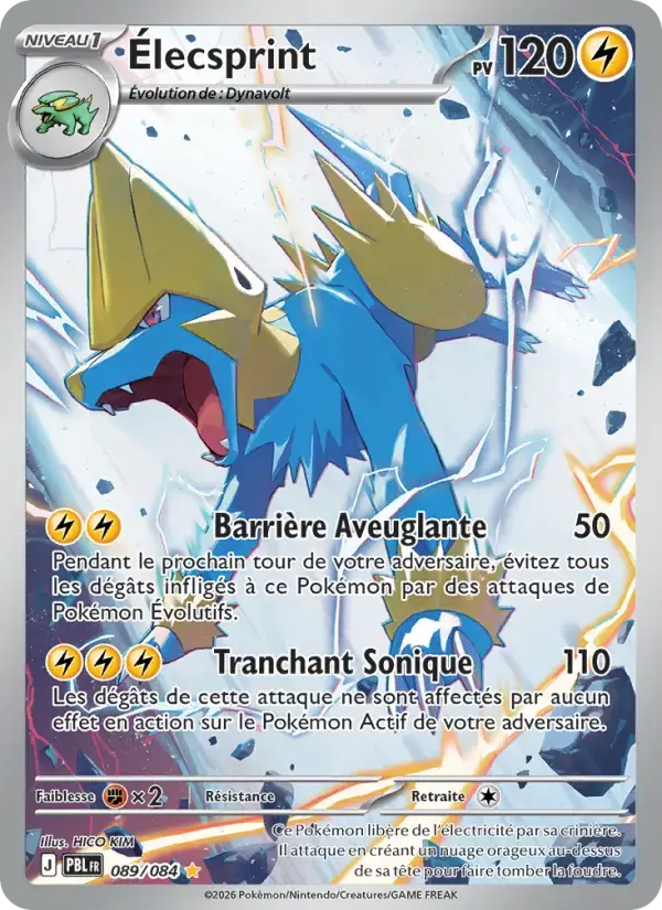 Carte Pokémon Élecsprint #089 — Nuit Noire