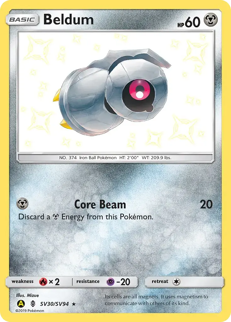 Beldum #SV30 — Hidden Fates
