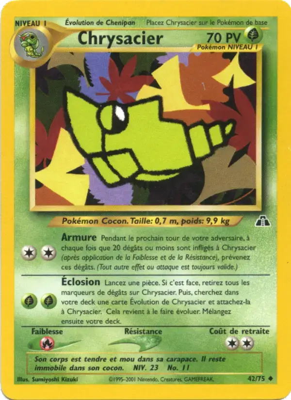 Carte Pokémon Chrysacier #42 — Neo Discovery