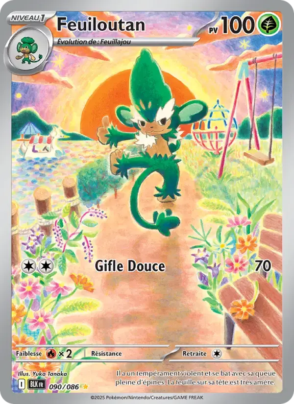 Carte Pokémon Feuiloutan #090 — Foudre Noire