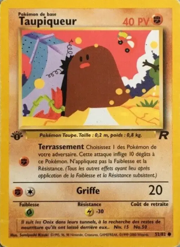 Carte Pokémon Taupiqueur #52 — Team Rocket