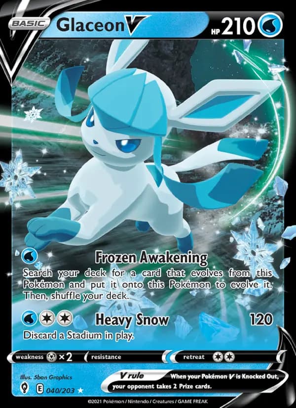Glaceon V #40 — Evolving Skies