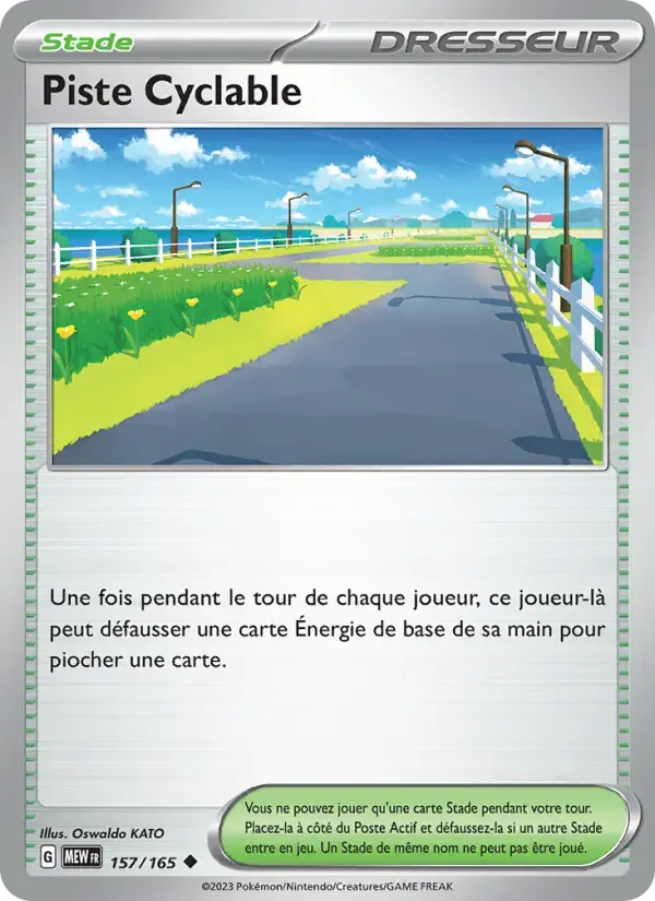 Carte Pokémon Piste Cyclable #157 — Pokémon 151