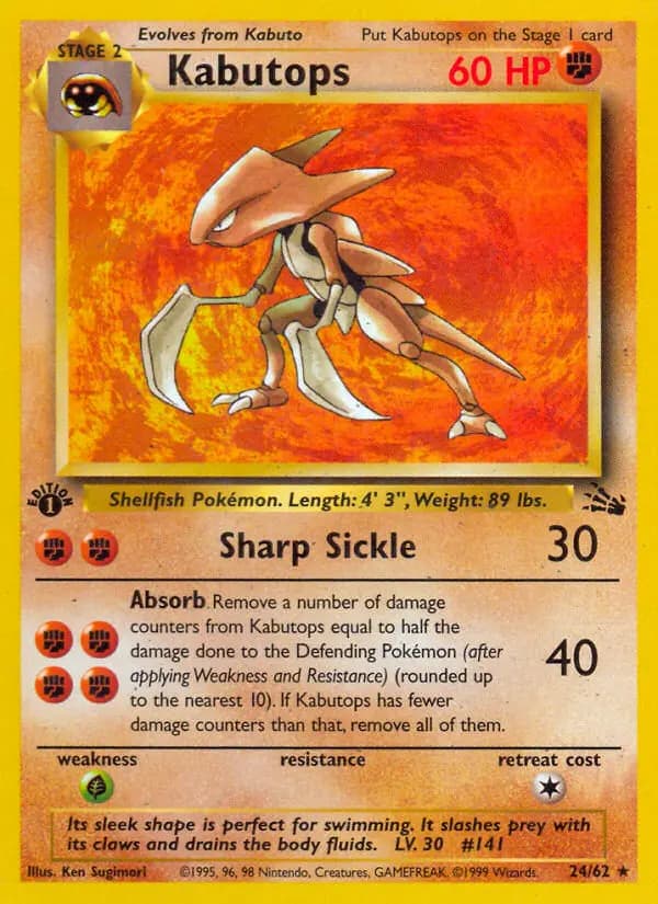 Kabutops #24 — Fossil