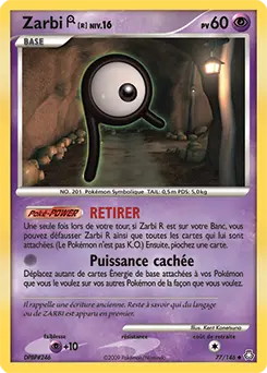 Carte Pokémon Zarbi R #77 — Éveil des Légendes