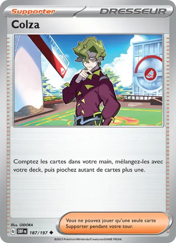 Carte Pokémon Colza #187 — Flammes Obsidiennes