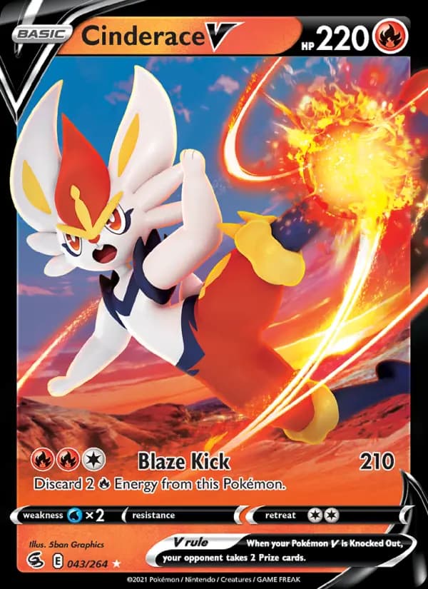 Cinderace V #43 — Fusion Strike