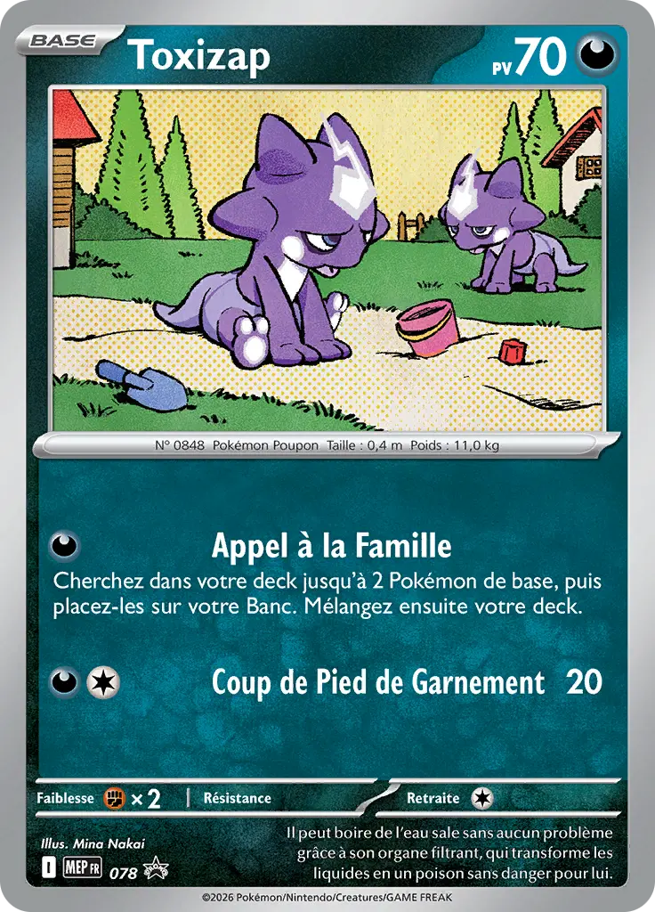Carte Pokémon Toxizap #078 — Promos Méga-Évolution