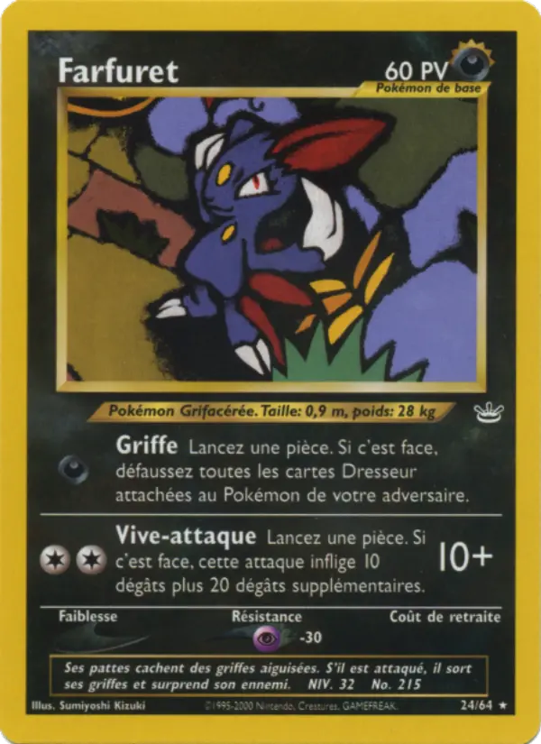 Carte Pokémon Farfuret #24 — Neo Revelation