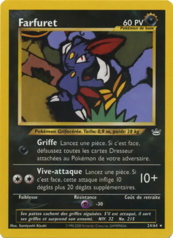 Carte Pokémon Farfuret #24 — Neo Revelation