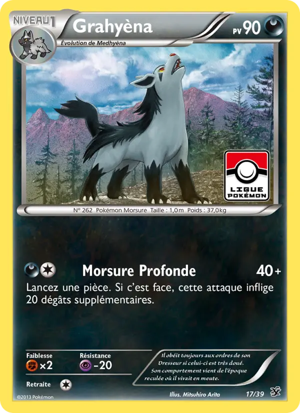 Carte Pokémon Grahyèna #17 — Bienvenue à Kalos