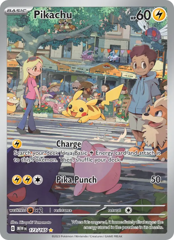 Carte Pokémon Pikachu #173 — Pokémon 151