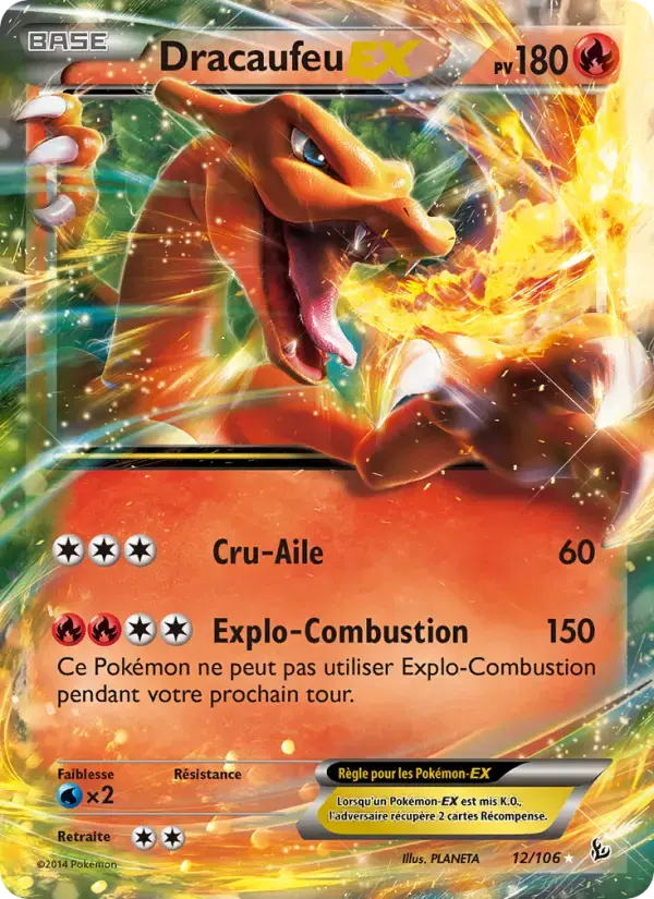 Carte Pokémon Dracaufeu EX #12 — Étincelles
