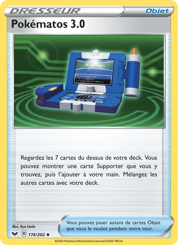 Carte Pokémon Pokématos 3.0 #174 — Épée et Bouclier