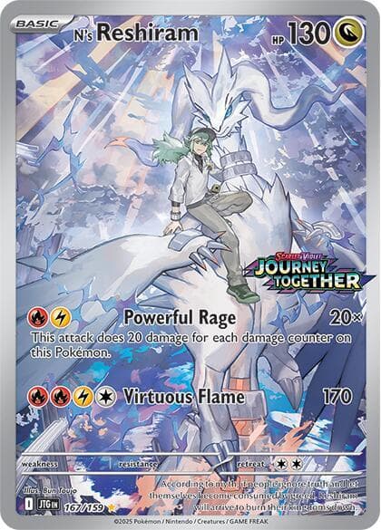 N's Reshiram #167 Stamp V1 — Journey Together