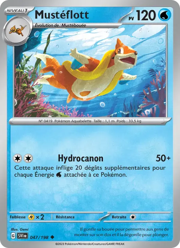 Carte Pokémon Mustéflott #047 — Écarlate et Violet
