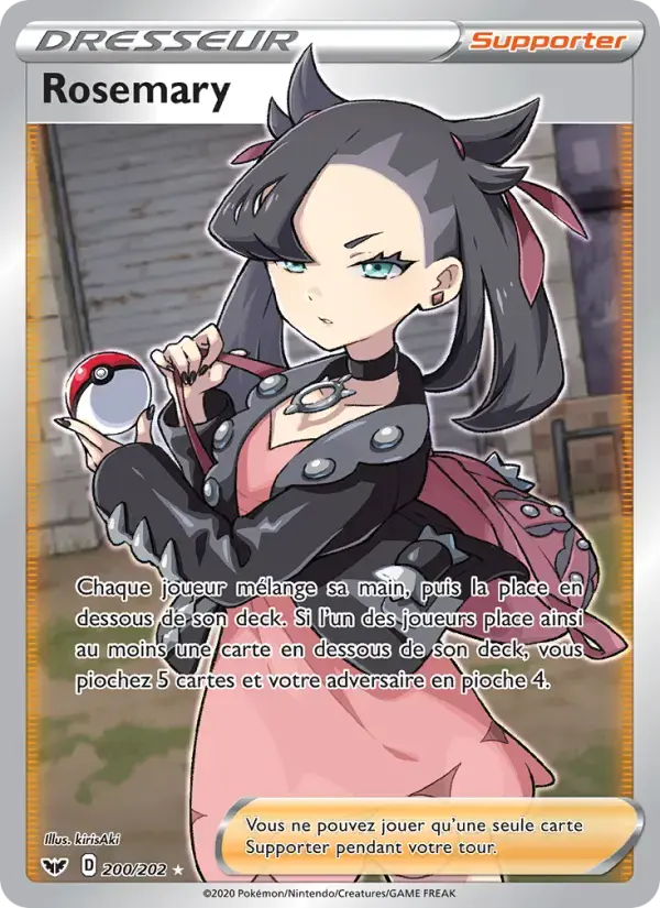 Carte Pokémon Rosemary #200 — Épée et Bouclier