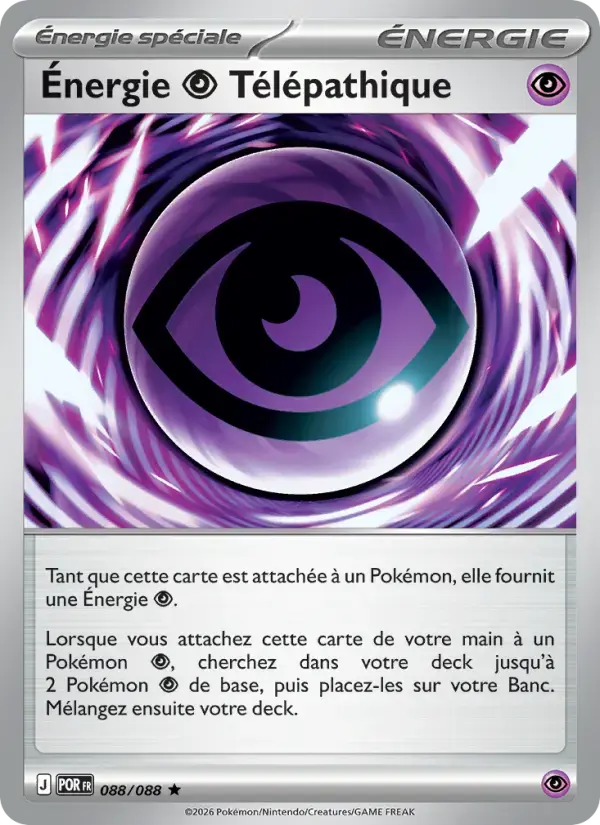 Carte Pokémon Énergie Psychic Télépathique #088 — Équilibre Parfait