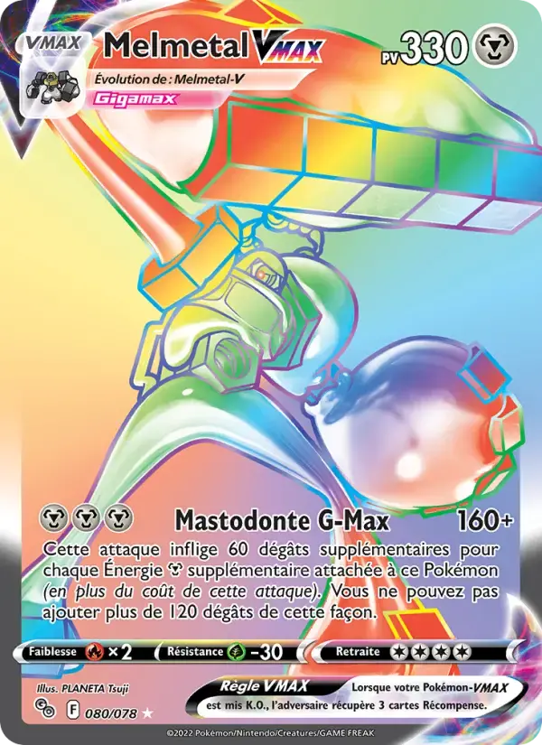 Carte Pokémon Melmetal VMAX #080 — Pokémon GO