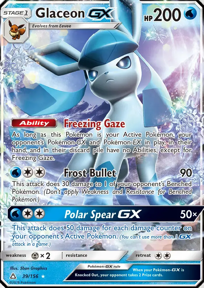 Glaceon GX #39 — Ultra Prism