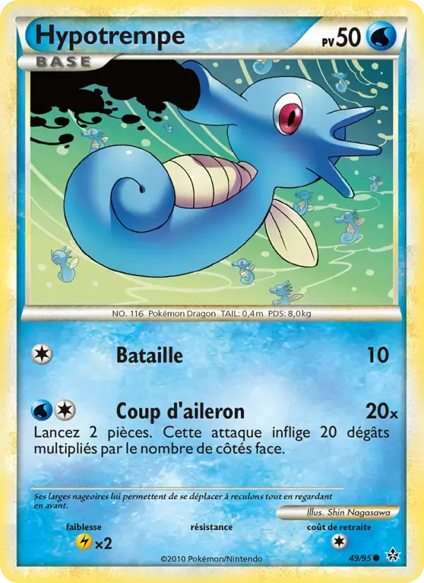 Carte Pokémon Hypotrempe #49 — Déchaînement