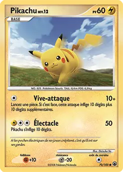 Carte Pokémon Pikachu #70 — Aube Majestueuse