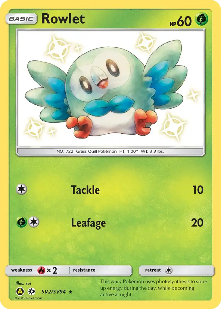 Rowlet #SV2 — Hidden Fates