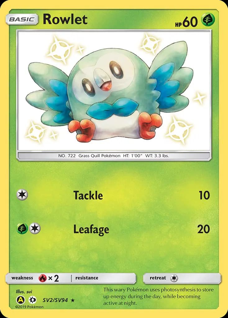 Rowlet #SV2 — Hidden Fates